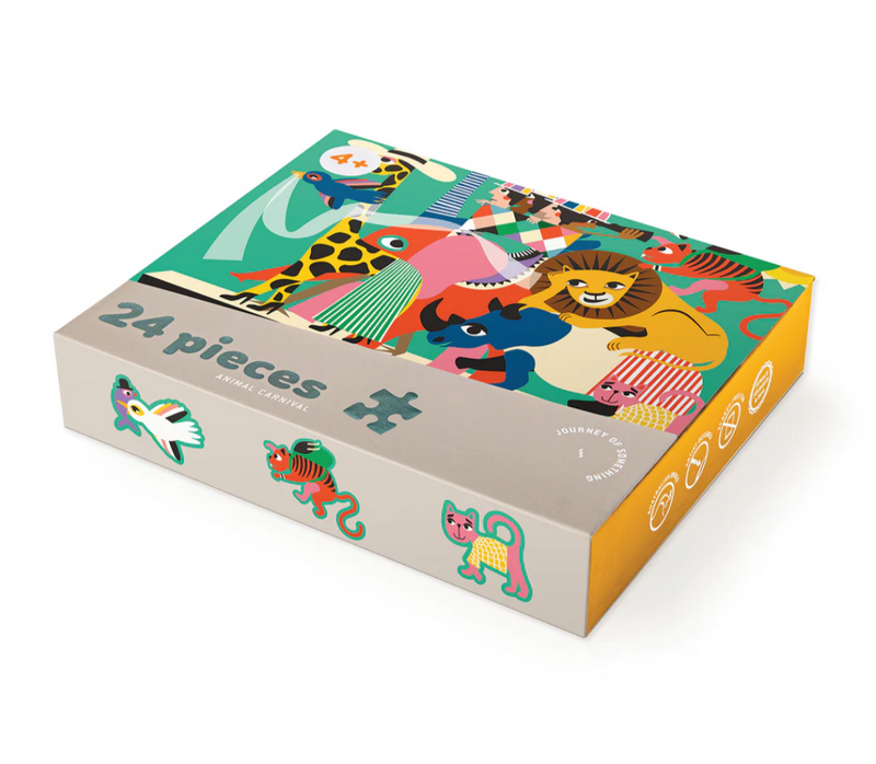 24 PIECE KIDS PUZZLE - ANIMAL CARNIVAL